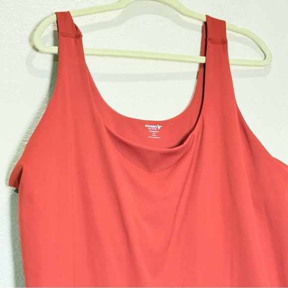 Old Navy Size 3X  Plus Powersoft Go Dry Mini Dress Orange Sienna Skort - Picture 4 of 7